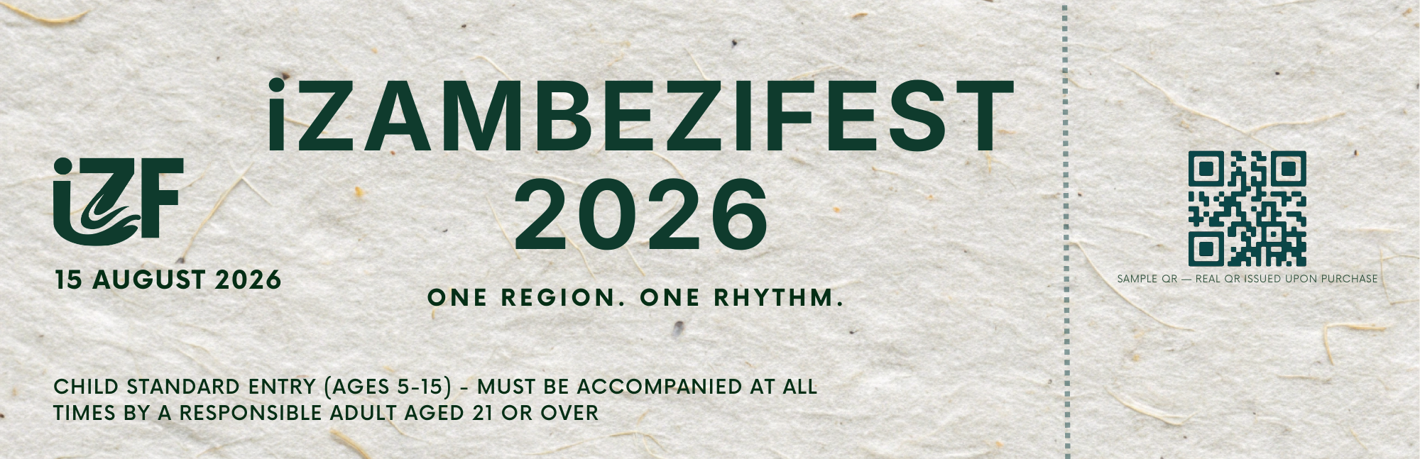 Child-General Entry Ticket (Ages 5–15) | iZambeziFest 2026