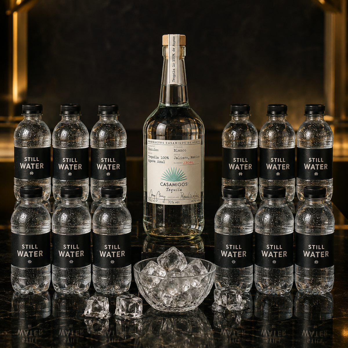 Casamigos Blanco Tequila 70cl with 12 Mixers