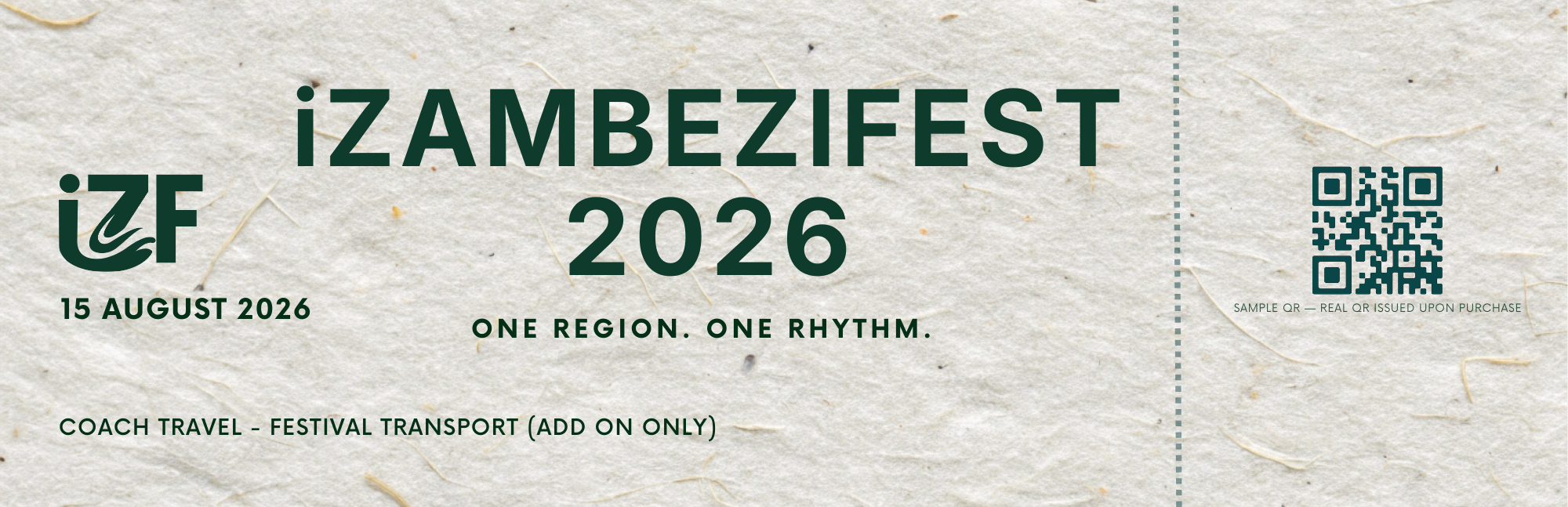 iZambeziFest 2026 Coach Travel Pass – Festival Transport Add-On