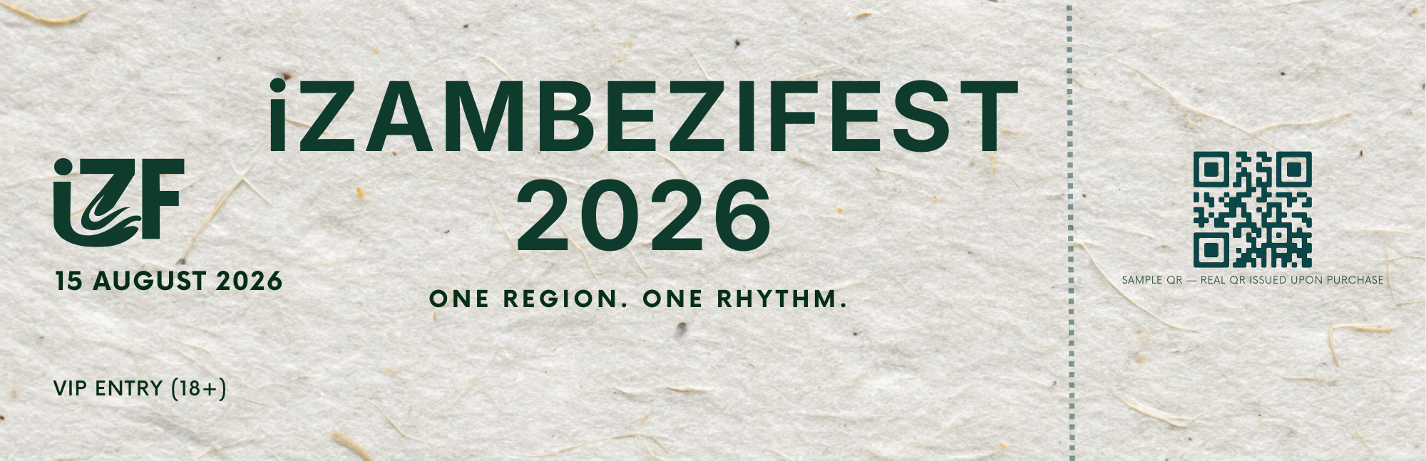 VIP Festival Entry (18+) | iZambeziFest 2026